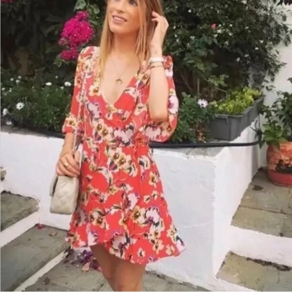 Zara Floral Wrap Romper Dress - Picture 4 of 15